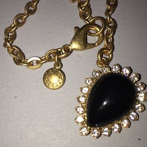 J. Crew Jewelry - Pretty black stone and crystal necklace J. Crew Jewelry - Pretty black stone and crystal necklace